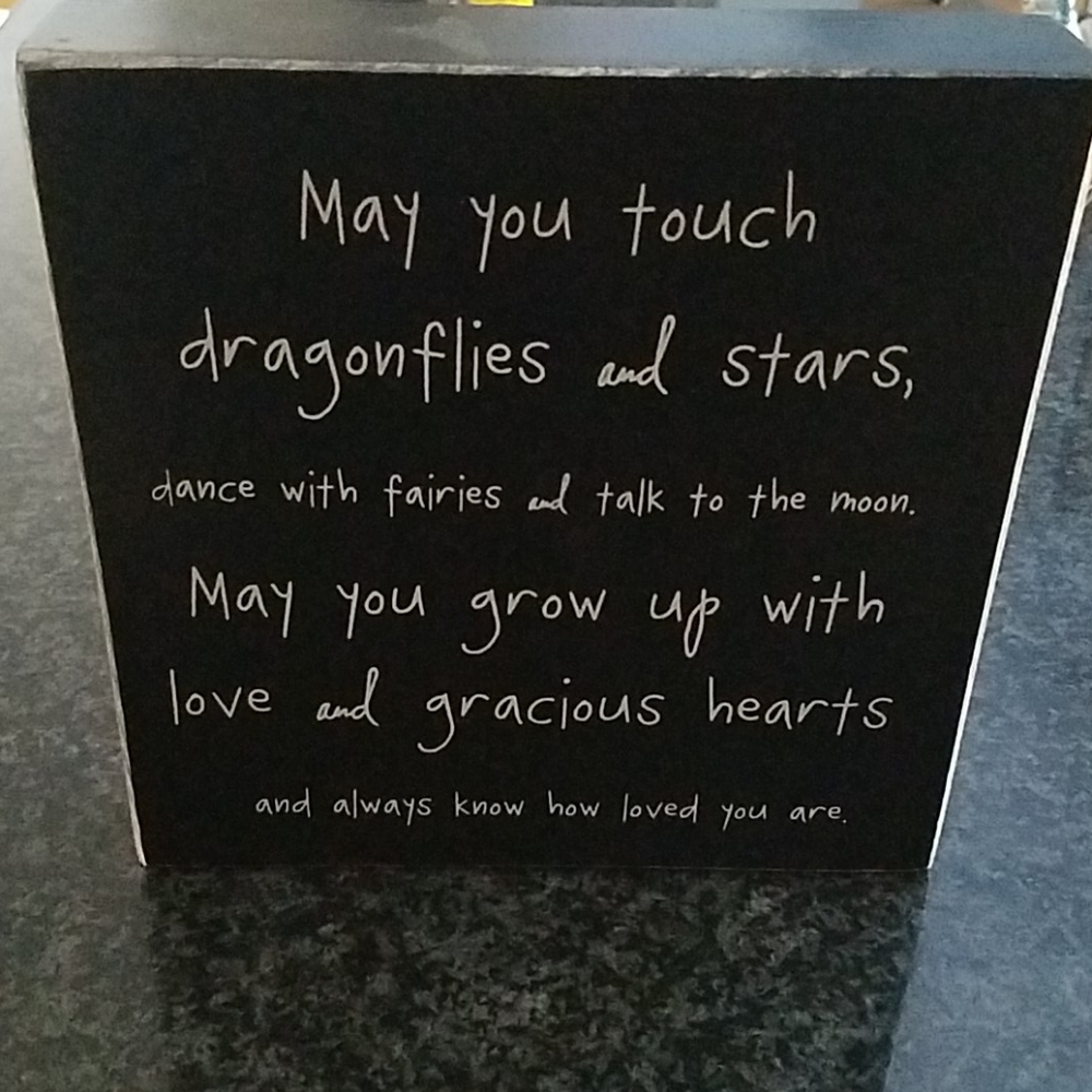Inspirational wooden table box
